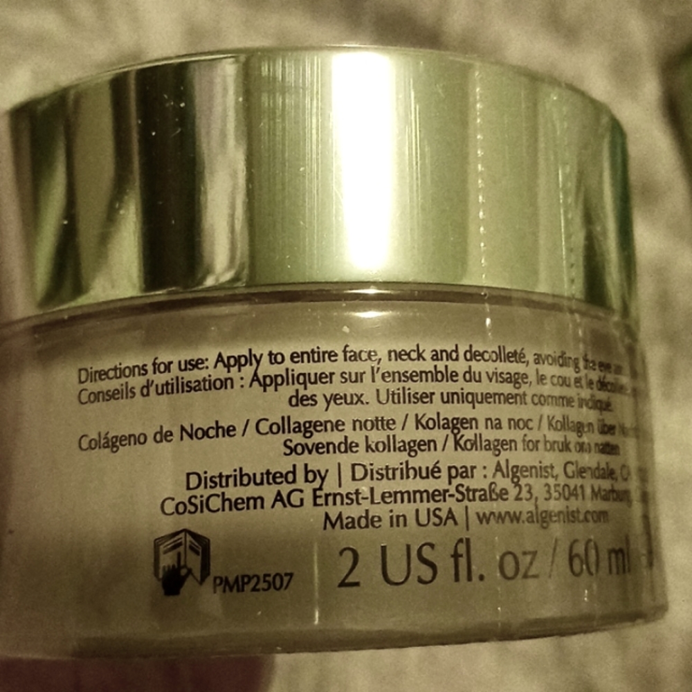 ❌️SOLD❌ *SEALED* Algenist Genius Sleeping Collagen Night Cream Moisturizer - Picture 5 of 11